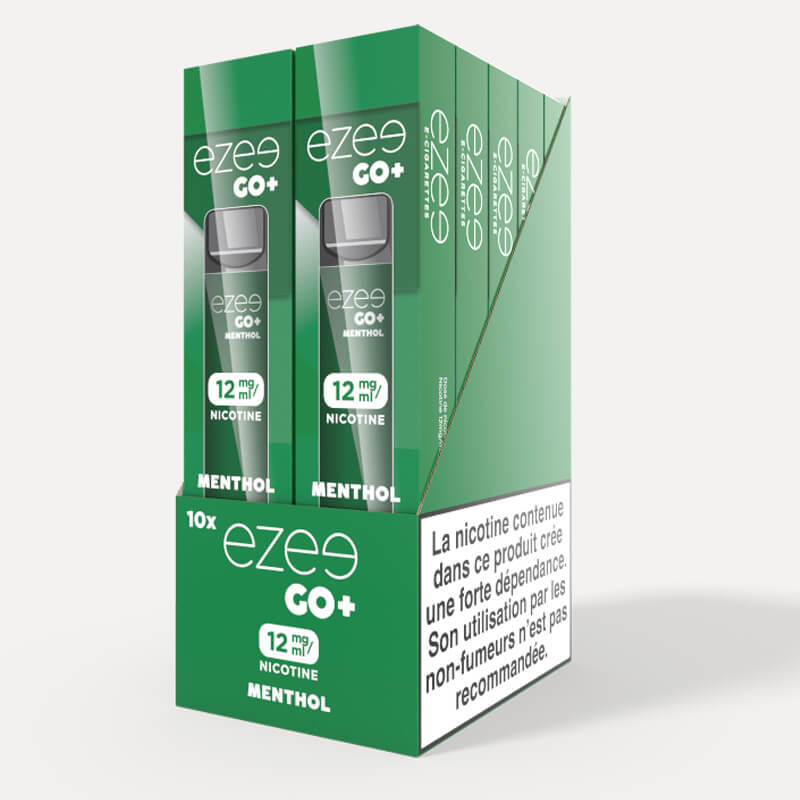 Ezee Go+ Menthol Jetable 12mg/ml 10 pièces