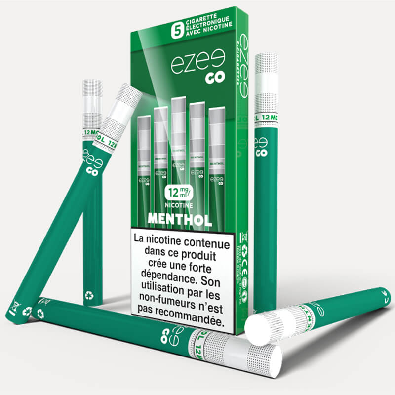 Ezee Go E-cigarette Jetable Menthol 12mg - Pack de 5