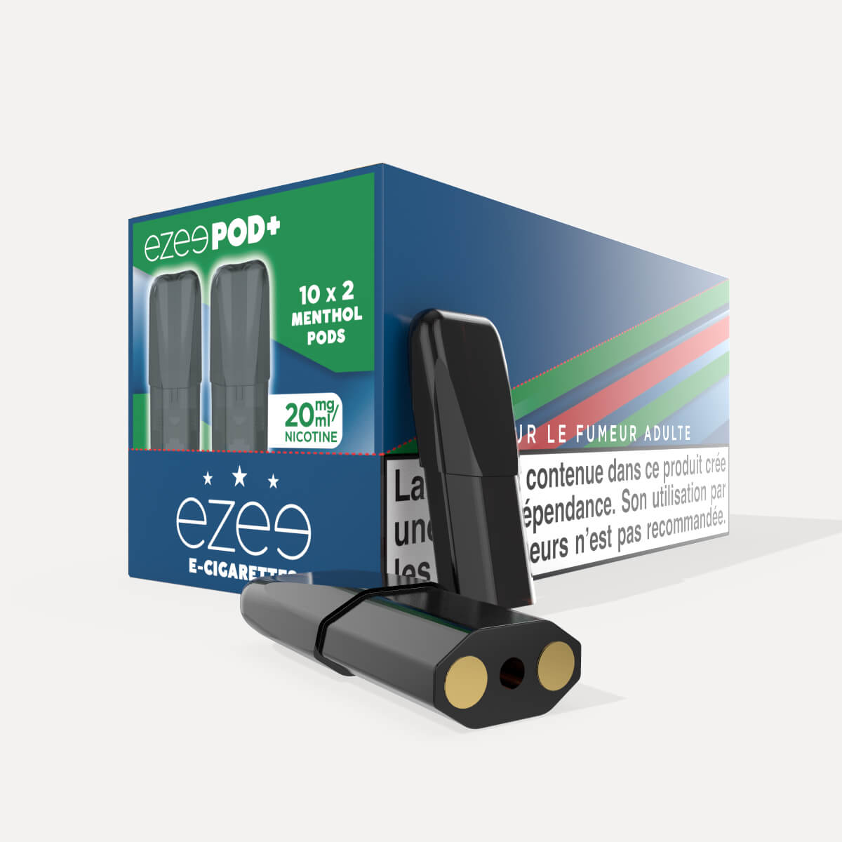 Ezee Pod+ Pods Menthol 20mg/ml - Paquet de 10