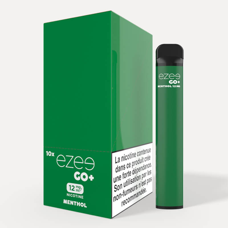 Ezee Go+ Menthol Jetable 12mg/ml 10 pièces