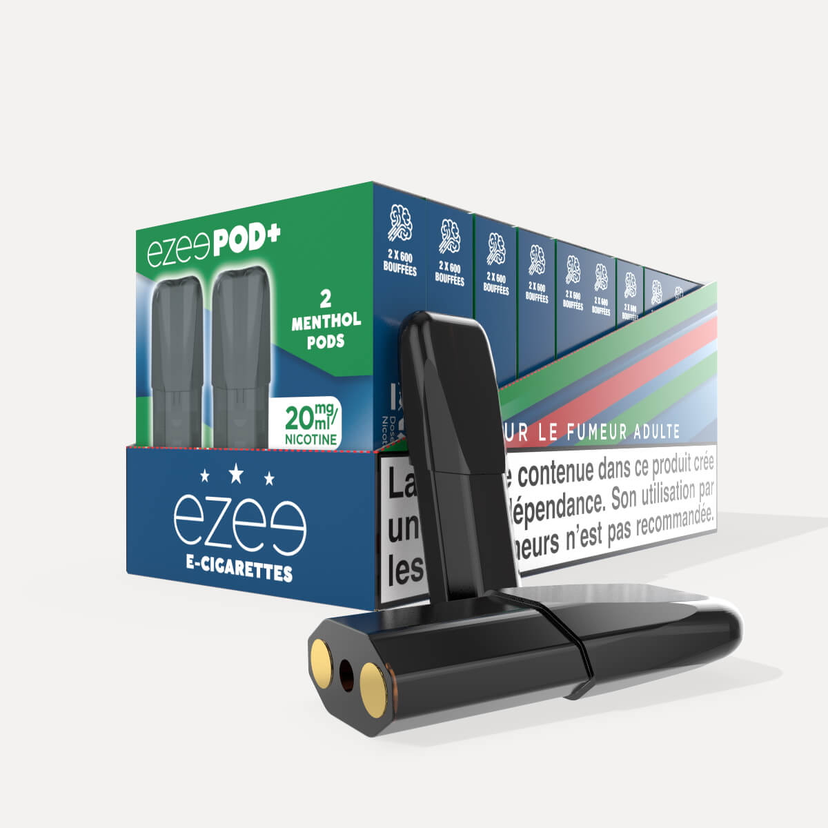 Ezee Pod+ Pods Menthol 20mg/ml - Paquet de 10